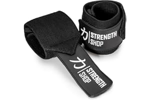 Strength Shop Zeus Wrist Wraps - Black - IPF APPROVED