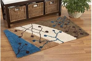 ROCKY&CHAO Kit con gancio a scatto per adulti, pittura astratta, 60 x 40 cm, kit fai da te per tappeto a punto croce, kit per ricamo a punto croce, tappeto per la decorazione della casa