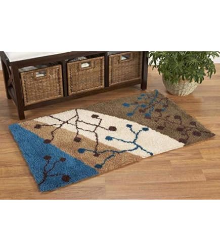 Kit Per Tappeti Agganciati S-TROUBLE - Set Fai Da Te Con Tela, Gancetto In Legno E Metallico Per Creare Tappeti Artigianali - Foto 7