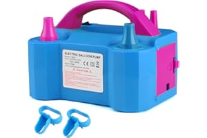 OWill Electric Balloon Pump UK,Portable Balloon Pump with Dual Nozzle Balloon Inflator (AC220-240V 600W),Balloon Machine for Fast Easy Bulk Balloons Filling