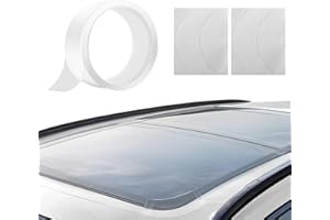 Xvilmaun Bande d’étanchéité pour toit ouvrant, autocollant anti-fuites pour voiture, protection contre les intempéries pour pare-brise - Ruban adhésif transparent et imperméable pour usage extérieur