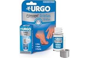 Urgo - Grietas Filmogel - Tratamiento de grietas en manos y pies - Alivia el dolor, favorece la cicatrización, y previene la reapertura de la grieta - Frasco de 3.25 ml con espátula incorporada