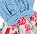 niceEshop(TM) Baby Girl Princess Sleeveless Denim Splice Sun Party Dresses