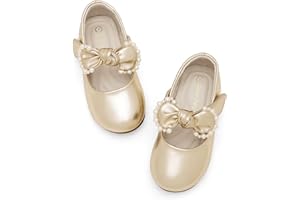 DREAM PAIRS Girl's Dress Shoes, Mary Jane Flats for Flower Girl Party School Wedding (Toddler/Little Girl)