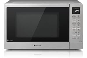 Panasonic NN-ST48KSBPQ Inverter Microwave Oven with Glass Turntable, 32L, 1000W, 25 Auto Programmes, Auto Defrost, 7 Power Levels, Timer, Digital LED Display, Stainless Steel Exterior
