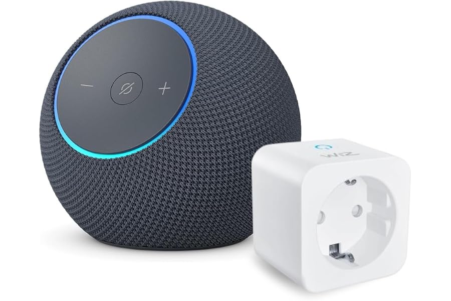 Amazon Echo Dot Max (neueste Generation) | Graphit + WiZ Smart Plug, Funktionert mit Alexa - Smart H