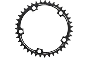 Sram Road Red22 39T 11 Speed X-Glide R Yaw S2 130 mm in alluminio (53-39) 3 mm, colore: nero