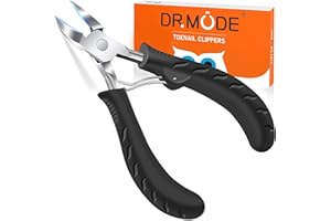 Toenail Clippers for Thick Nails - DRMODE Professional Large Toe Nail Clippers for Seniors Thick Toenails,Long Handle Sharp Nail Cutter Scissors with Curved Blade for Men