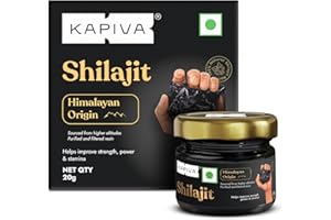 Kapiva Himalayan Shilajit/Shilajeet Resin, 20g - Performance Booster For Endurance and Stamina