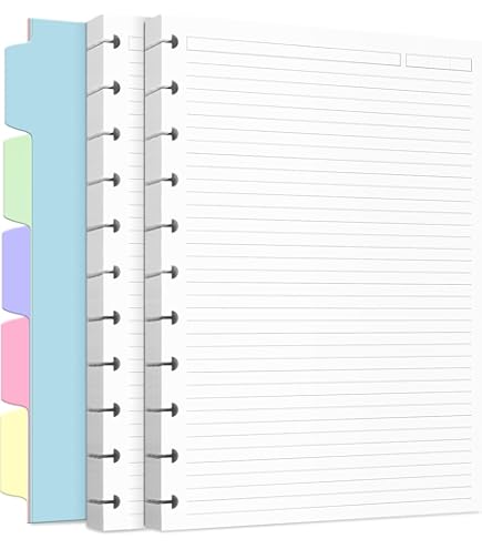 (2-Pack) TUL Discbound To-Do List Refill Paper | 400 Pages, Letter Size 8.5x11", 100gsm Premium Paper