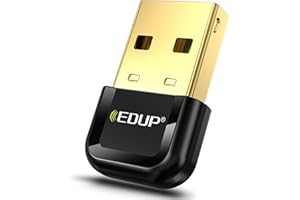 EDUP USB-Bluetooth-Adapter für PC, BT 5.3 Bluetooth-Dongle-Empfänger, unterstützt Windows 11/10/8.1, Plug-and-Play für Desktop, Laptop, Maus, Tastatur, Drucker, Headsets, Lautsprecher, PS4/XBOX-Contr