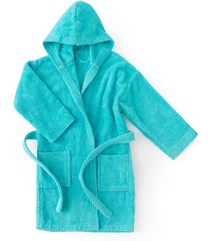Accappatoio In Cotone Per Bambini A2Z 4 Kids&reg; &ndash; Bianco &ndash; Morbido Terry &ndash; 2-13 Anni &ndash; Nuovo