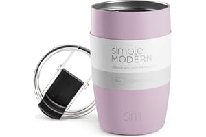 Simple Modern Travel Coffee Mug Tumbler with Flip Lid | Insulated Stainless Steel Iced Coffee Cup | Gifts for Women and Men | Voyager Collection | 350ml | Lavender Mist