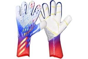 KRUZZO Children Football Gloves Goalkeeper Gloves, Soccer Gloves for Boys, Girls & Junior Keepers Football Gloves for Training and Match, Non-slip, Wrist Protection, Size 6/7/8/9/10