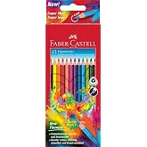 Faber-Castell 116512 - Case with 12 Triangular Coloured Pencils - Multicoloured
