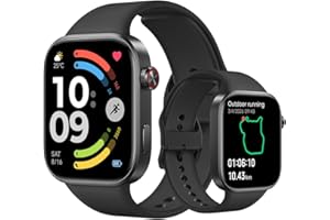 Xiaomi Redmi Watch 6, smartwatch Hombre y Mujer, 24 días, Negro | Pantalla 2,07", Monitor de corazón, sueño y estrés, 150+ Deportes, GPS, 5 ATM, Android e iOS