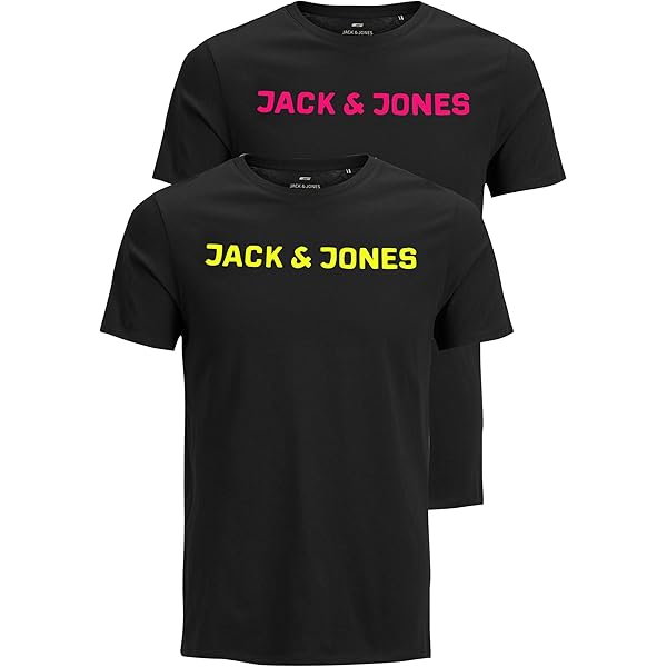 JACK & JONES Jorbushwick Blur Tee SS Crew Neck T-Shirt For Men