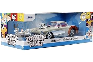 JADA TOYS - Che Corvette - with Bugs Bunny Figure - 1957-1/24