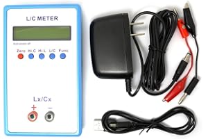Q-BAIHE LC200A Handheld L/C Meter Induktivitätsmessgerät Messbereich 1pF-100mF/1uH-100H + 5-V-Netzadapter Mini-USB-Kabel