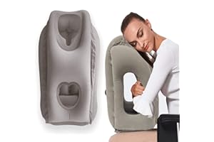 LNGJIN Cuscino da viaggio portatile, Cuscino cervicale per aereo, Cuscino da viaggio ergonomico, Cuscino da viaggio Supporto poggiatesta, cuscino da campeggio per ufficio, escursionismo all'aperto