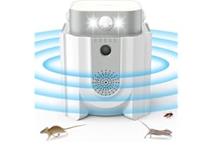 Endbug Ultraschall Schädlingsbekämpfer Indoor, 2023 Upgraded Nagetierabwehr Indoor mit Frequenzumwandlung Ultraschall & PIR & Stroboskop, Schädlingsvertreiber Plug in für Haus, Dachboden, Garage,