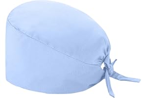 AIchenYW op haube gelb Op Haube Klicksystem Peeling Kappe für Arzt Krankenschwester Zahnarzt Chemo Bandana Bedruckte Füllig Turban Hut Verstellbare Füllig Haarabdeckung Medizinische