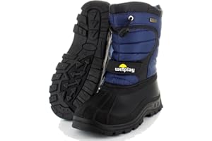Wetplay KIDS WATERPROOF WINTER LINED SNOW BOOTS WELLIES BOYS GIRLS CHILDS CHILDRENS WELLY WELLINGTONS