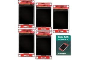 VoltMate 5 x 1,8 Zoll SPI TFT Display mit ST7735 Chip | Auflösung von 128 x 160 Pixeln | Kompatibel mit Arduino und Raspberry Pi | inklusive E-Book!