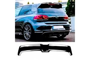Auto Perfectionists UK Rear Boot Spoiler Compatible With VW Golf MK6 TSI TDI 2008-2013 Oettinger Style Gloss ABS Gloss Black