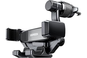 UGREEN Samochodowy uchwyt na telefon 360° z systemem grawitacyjnym i metalowym klipsem kompatybilny z iPhone 14 Pro Max, Galaxy 23 Ultra, Huawei itp.