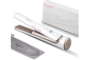 CkeyiN Piastra per Capelli Senza Filo, Piastra e Arricciacapelli Cordless USB 2 in 1, Piastra Riscaldante PTC, Piastra da Viaggio con Funzione Ricaricabile USB Portatile 5200mAh