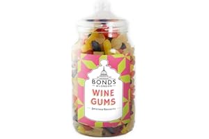 Bonds of London Wine Gums Jar, Retro Gummy Gift Sweets, 2.1 Kg (Pack of 1)