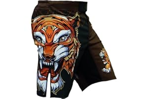 Hardcore Training Fight Shorts Hombre Pantalones Cortos MMA BJJ Boxeo Grappling Fitness No Gi