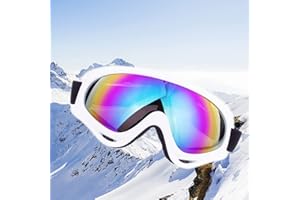 Kamanan Lunettes De Sports De Neige Lunettes De Moto Lunettes De Neige Anti-UV Coupe-Vent Lunettes Multifonctions Pour La Conduite, L'équitation, Le Ski, L'éponge Cadre Renforcé Antichoc
