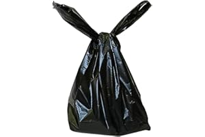 GreenMingle 200 Pack Dog Poo Bags 50% Stronger & 25% Larger Dog Poop Bags with Tie Handles | 100% Leak Proof | Odor Free Pet Waste Disposal Bags | Discreet Opaque Black | Large Poo Bags Dogs