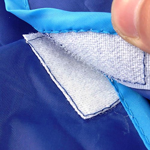 Mal Schürze Kinder Mit Taschen – Abwaschbar Wasserabweisend, Farbe Rot, Von Boxance – Sauber, Klettverschluss, Universal Größe, Bastel Werken Koch Kochen Back Backen Basteln Malen Schutz Kittel (Rot) - 5