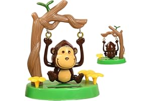 BEAHING Giocattolo da ballo solare, giocattolo da scimmia danzante a energia solare che oscilla auto bobbleheads bobbleheads decorazioni