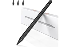 BAZO Lápiz para iPad Apple - 2018-2025 Pencil de 2ª generación de Carga rápida Palm Rejection Sensibilidad Stylus para iPad Pro 13''/12,9''/11''/iPad 6-11(A16).Gen/Mini 5/6.Gen/Air 3/4/M3-Negro