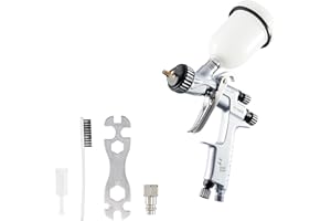 BenBow Lackierpistole PK70 MINI - MP 1,2mm Düse, Druckluft, professionell - Spray Gun mit 100ml Plastikbecher