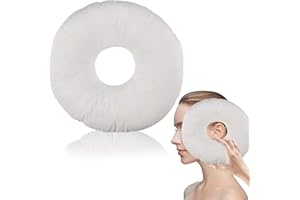 Funmo Poduszka do Piercingu z Otworem w Kształcie Donuta, Pierścień do Spania dla Osób Śpiących na Boku, Łagodzenie Bólu w Uchu