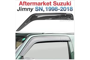 ‎TUNEZ tunez® Fenstertür Visier Wetterschutz Wetterschutz Kompatibel mit Suzuki Jimny SN Jahr 1998-2018 Installation nur an den vorderen 2 Türen.