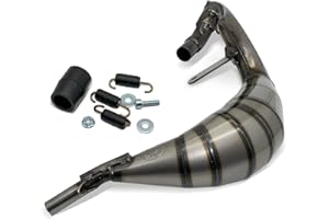 MAXTUNED Front silencer X-FIGHT, stainless steel for Fantic Motor Enduro 50 / Motard 50 / Competition/Performance