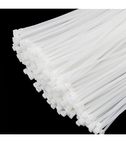 Kabelbinder 300 Mm, 3,6 Mm Breit, 18 Kg Zugfestigkeit – 250 Stück, Nylon, Weiß