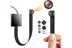 Igzyz Mini Spy Camera, Hidden Camera 1080P Portable DIY Camera 11 Hours Battery Life Home Security Surveillance Cameras Nanny Cam Motion Detection(Not Include SD Card)