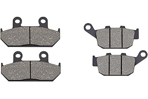 OuYi Pastillas de freno delanteras y tras eras de motocicleta compatibles HONDA NX 500 J/K/L/M 1988-1991/NX 500 N/P/R/S/T 1992-1996/XL 600 VM/VN/VP TransAlp 1991-1993 / NX 650 J/K/L/M 1988-1991