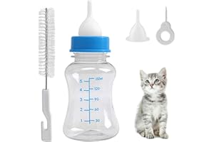 SEMINISMAR Botella de Leche del Animal Doméstico,Mini-Biberón Cachorros,Kit de Biberón Botella para Cachorro de Gato Biberón Botella,recién Nacido Mascota Pequeño Leche Feeder,150 ml