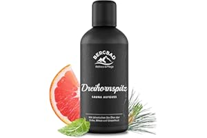 ‎BERGBAD BERGBAD BIO Saunaaufguss Zirbe Minze & Grapefruit 100ml DREIHORNSPITZ - Natürlicher Sauna-Aufguss mit ätherischen BIO Ölen
