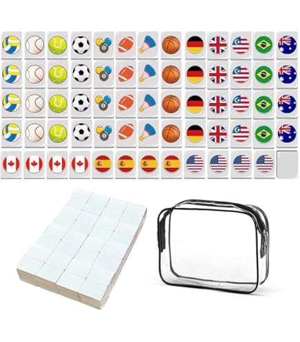Juego de fichas Seaside Escape Crow 46 XL Black Mahjong Tiktok ASMR