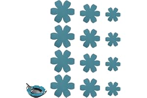 SYYLQYR 12 PCS Pan Protectors for Stacking, 3 Sizes 26cm 20cm 15cm, Felt Pan Separators Protectors, Non-Slip Pot Dividers Pads for Protecting Organizing Pots and Pans When Storing