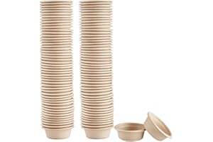 QIHYCUF Paper Feeding Cups Samll 0.5 oz Gecko Food and Water Feeding Dish Ledge Accessories Bowls for Crested Gecko Lizards Reptiles Pets (100cups)